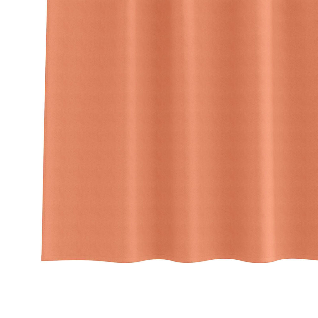 Blackout Curtains with Rings Terracotta Polyester